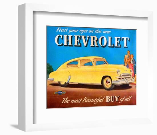 GM Chevrolet Feast Your Eyes-null-Framed Art Print