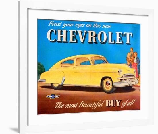 GM Chevrolet Feast Your Eyes-null-Framed Art Print