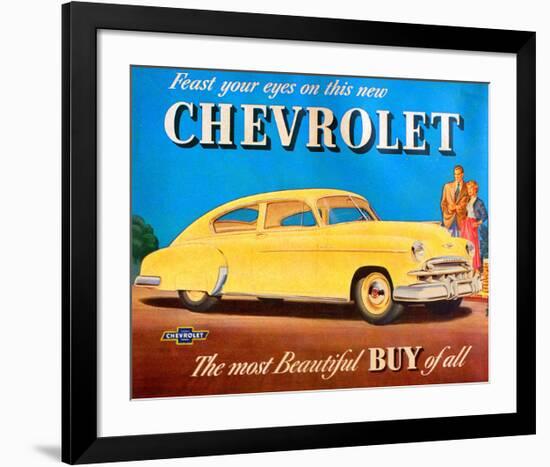 GM Chevrolet Feast Your Eyes-null-Framed Art Print