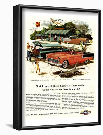 GM Chevrolet - Have Fun With-null-Framed Art Print