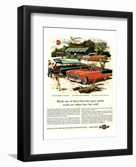 GM Chevrolet - Have Fun With-null-Framed Art Print