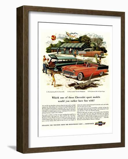 GM Chevrolet - Have Fun With-null-Framed Art Print