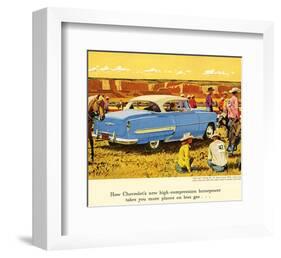 GM Chevrolet High Compression-null-Framed Art Print