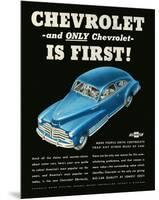 GM Chevrolet is First-null-Mounted Premium Giclee Print