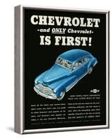 GM Chevrolet is First-null-Framed Art Print