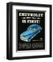 GM Chevrolet is First-null-Framed Art Print