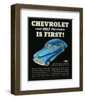 GM Chevrolet is First-null-Framed Art Print