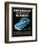 GM Chevrolet is First-null-Framed Art Print