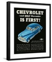 GM Chevrolet is First-null-Framed Art Print