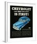 GM Chevrolet is First-null-Framed Art Print