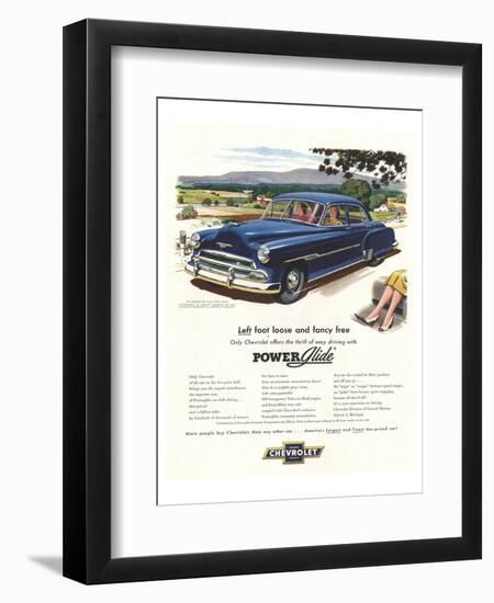 GM Chevrolet Left Foot Loose-null-Framed Art Print