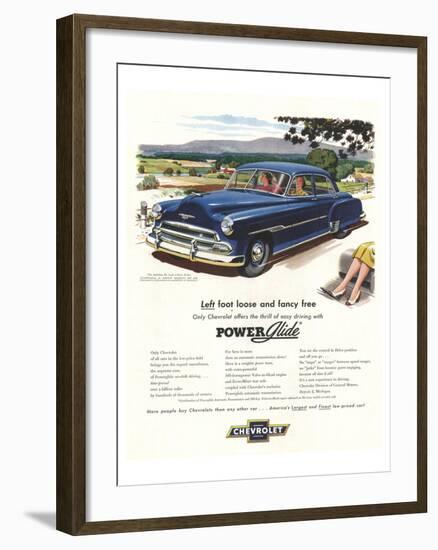 GM Chevrolet Left Foot Loose-null-Framed Art Print