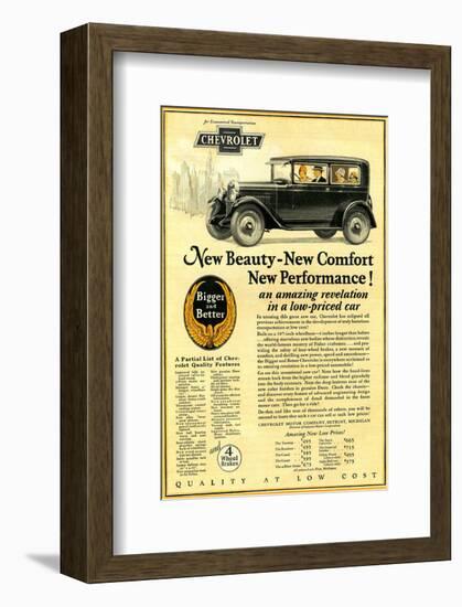 GM Chevrolet-New Beauty Comfort-null-Framed Art Print