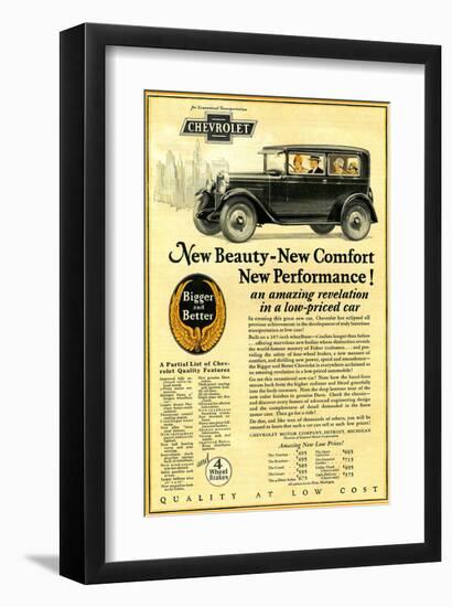 GM Chevrolet-New Beauty Comfort-null-Framed Art Print