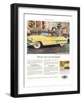 GM Chevrolet- Only Young Twice-null-Framed Art Print