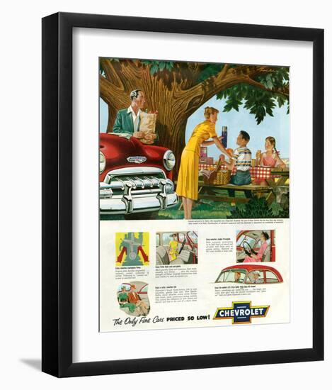 GM Chevrolet Priced So Low-null-Framed Art Print