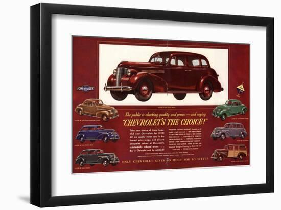 GM Chevrolet's the Choice-null-Framed Art Print