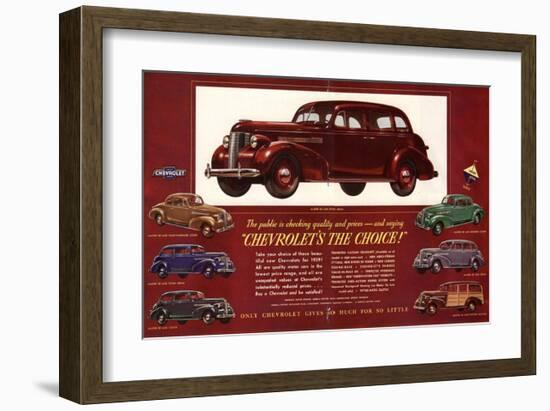 GM Chevrolet's the Choice-null-Framed Art Print