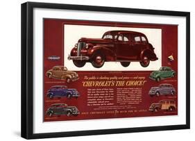 GM Chevrolet's the Choice-null-Framed Art Print