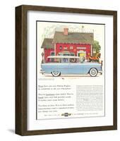 GM Chevrolet Station Wagons-null-Framed Art Print