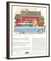 GM Chevrolet Station Wagons-null-Framed Art Print