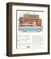 GM Chevrolet Station Wagons-null-Framed Art Print