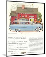 GM Chevrolet Station Wagons-null-Mounted Art Print