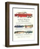 GM Chevrolet - Stylish Wagons-null-Framed Art Print