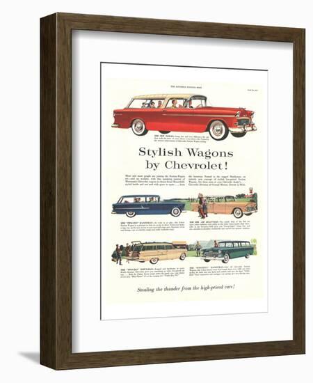 GM Chevrolet - Stylish Wagons-null-Framed Art Print