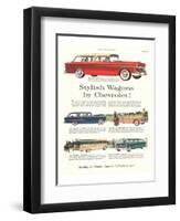 GM Chevrolet - Stylish Wagons-null-Framed Art Print