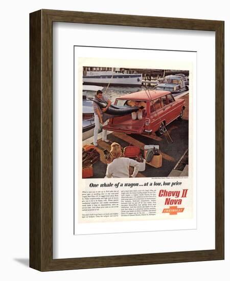 GM Chevrolet Whale of a Wagon-null-Framed Art Print