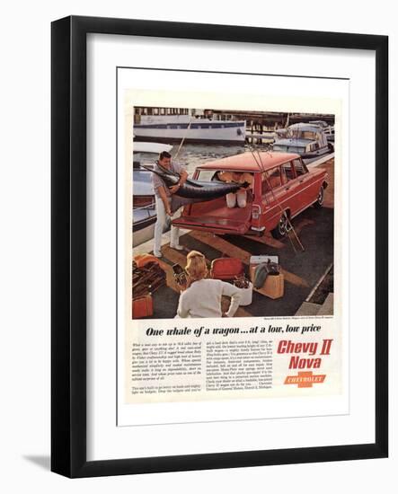 GM Chevrolet Whale of a Wagon-null-Framed Art Print