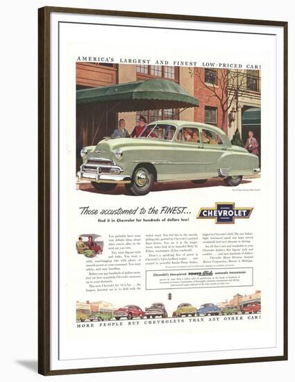 GM Chevy-Accustomed to Finest-null-Framed Premium Giclee Print