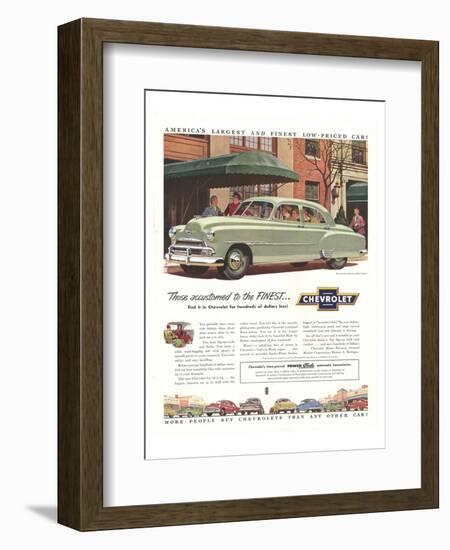 GM Chevy-Accustomed to Finest-null-Framed Art Print