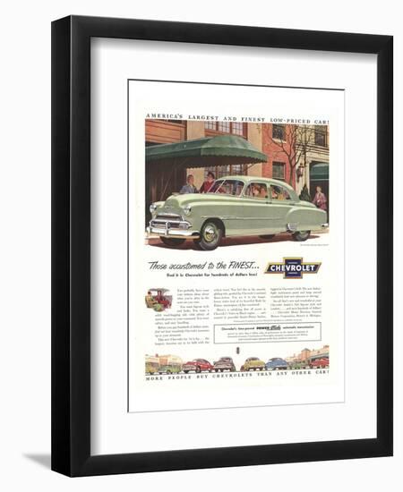 GM Chevy-Accustomed to Finest-null-Framed Art Print