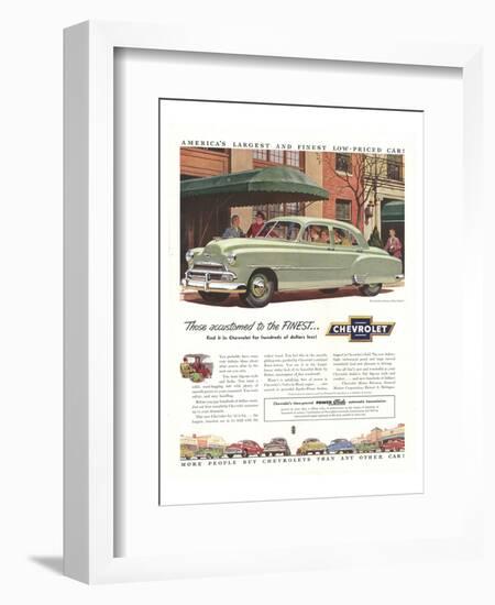 GM Chevy-Accustomed to Finest-null-Framed Art Print