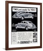 GM Chevy Aerosedan Sportmaster-null-Framed Art Print