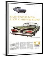 GM Chevy Bel Air 4-Door Sedan-null-Framed Premium Giclee Print