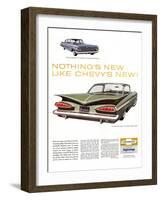 GM Chevy Bel Air 4-Door Sedan-null-Framed Art Print