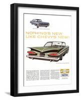 GM Chevy Bel Air 4-Door Sedan-null-Framed Art Print