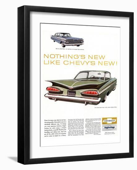 GM Chevy Bel Air 4-Door Sedan-null-Framed Art Print