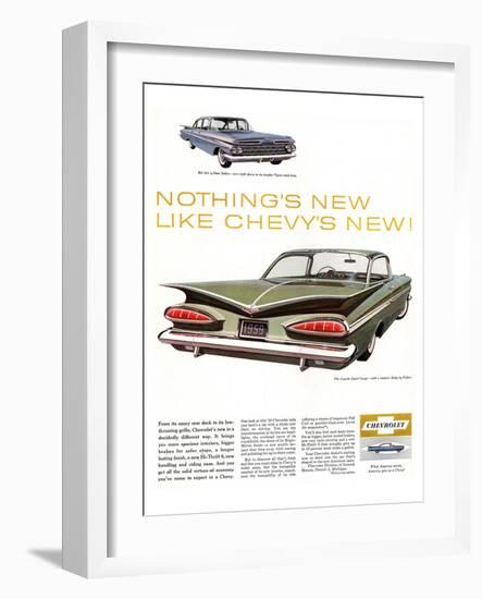 GM Chevy Bel Air 4-Door Sedan-null-Framed Art Print
