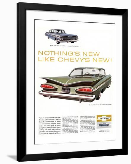 GM Chevy Bel Air 4-Door Sedan-null-Framed Art Print