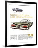 GM Chevy Bel Air 4-Door Sedan-null-Framed Art Print