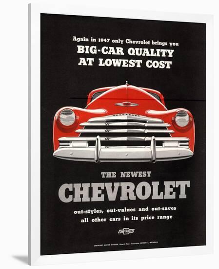 GM Chevy Big Car Quality-null-Framed Premium Giclee Print