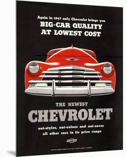 GM Chevy Big Car Quality-null-Mounted Premium Giclee Print