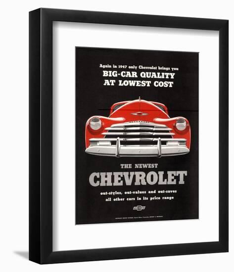 GM Chevy Big Car Quality-null-Framed Art Print