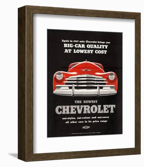 GM Chevy Big Car Quality-null-Framed Art Print