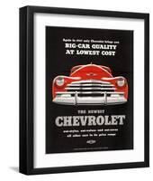 GM Chevy Big Car Quality-null-Framed Art Print