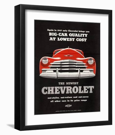 GM Chevy Big Car Quality-null-Framed Art Print